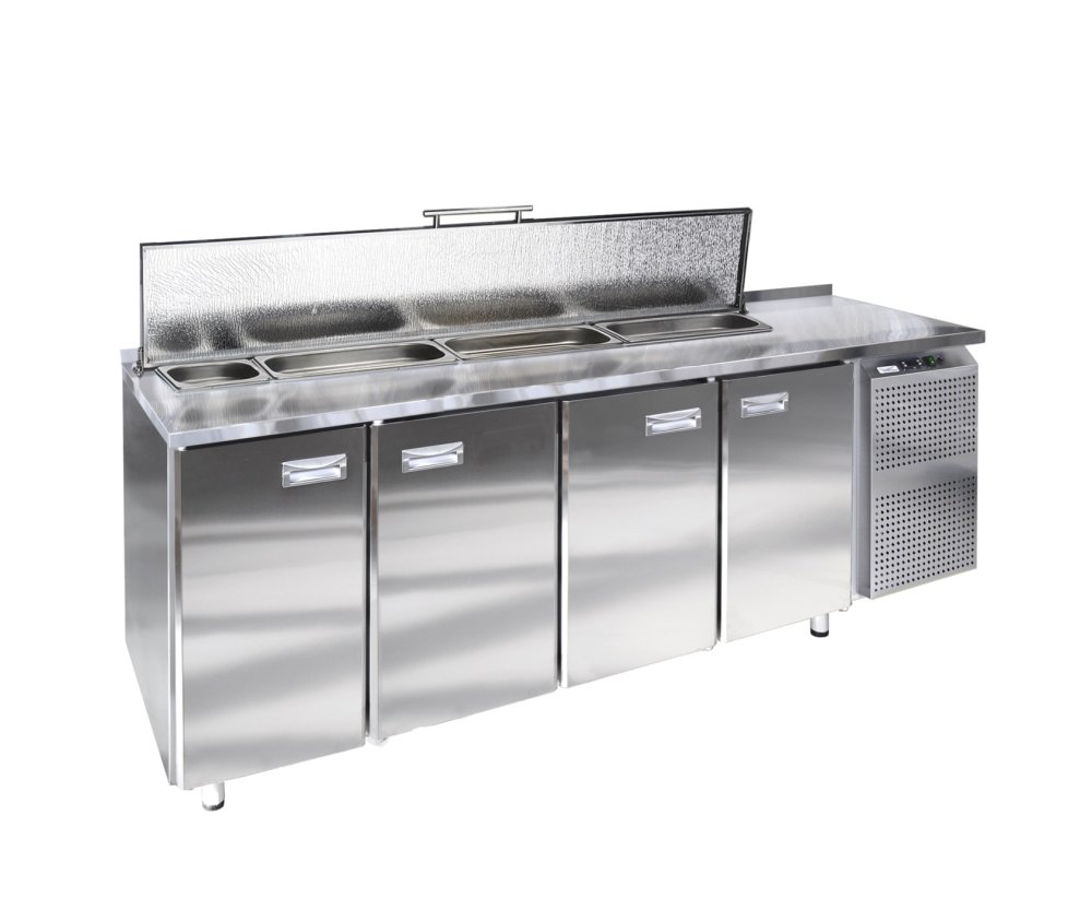 Среднетемпературный холодильный стол для салатов (саладетта) ФИНИСТ - СХСс-600-4  (-2...+8°С),  4 двери