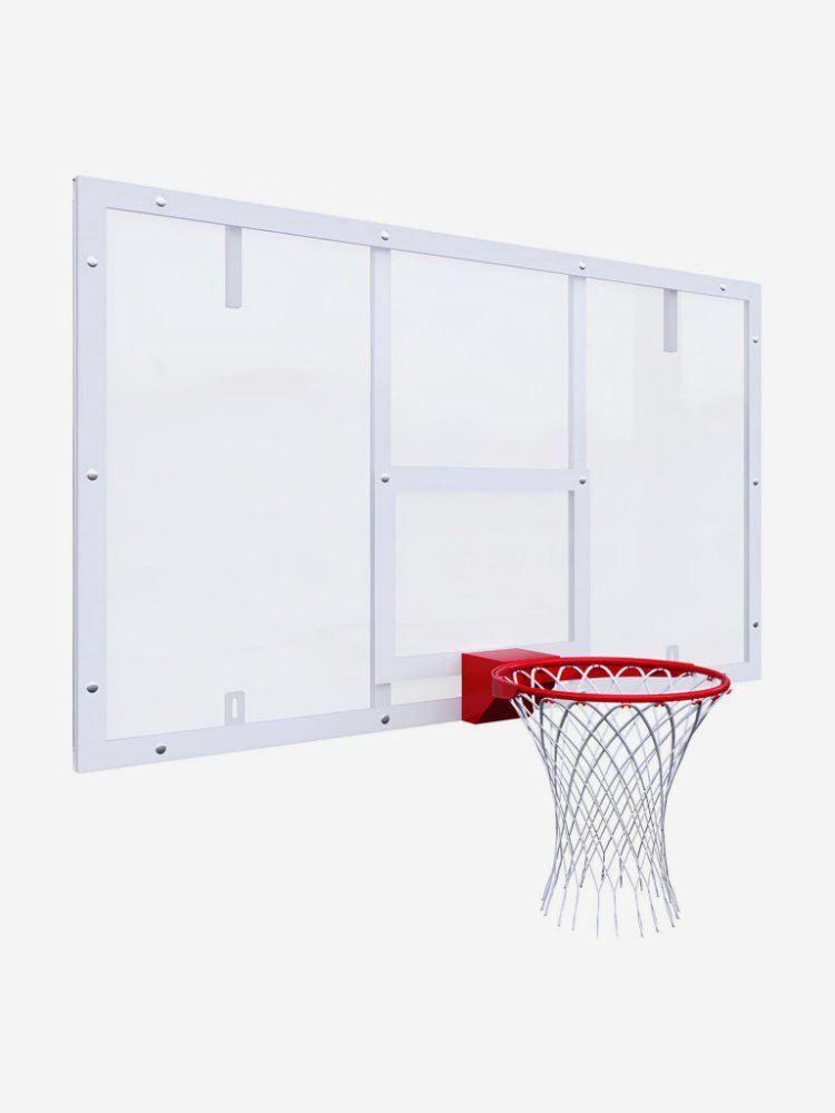 Щит баскетбольный игровой 1800х1050 поликарбонат на раме