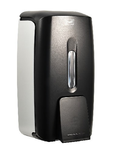 Дозатор для жидкого мыла пластиковый Puff-8120B черный 800 мл