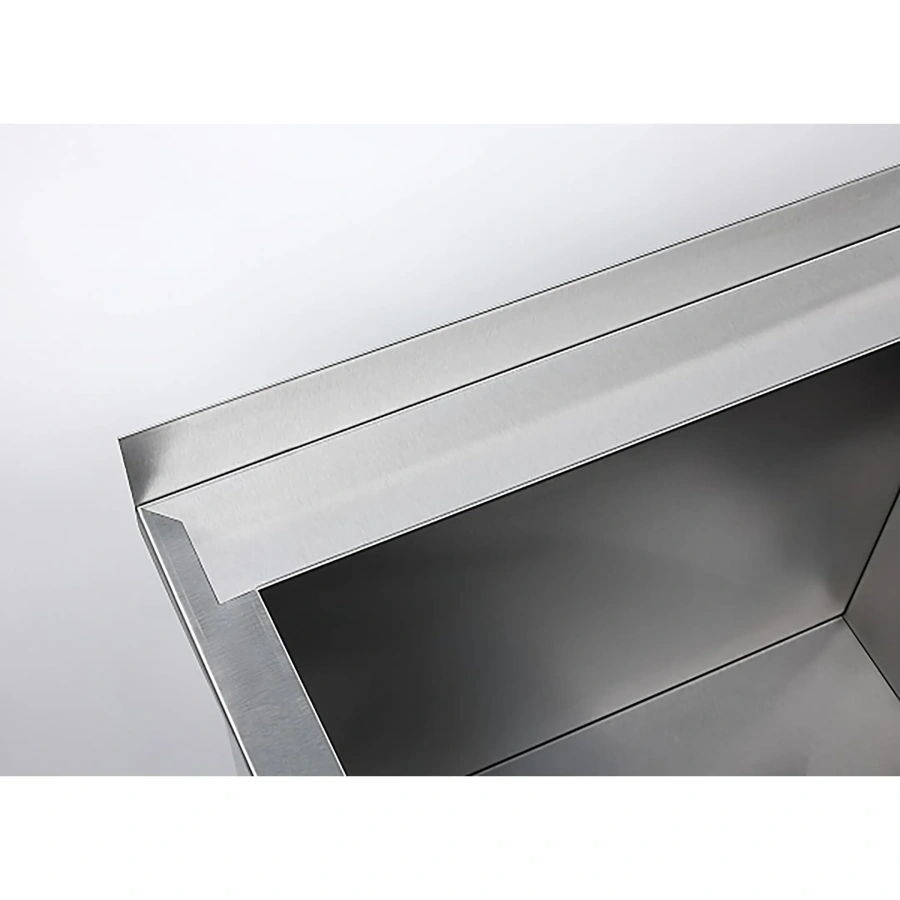 Ванна моечная двухсекционная с бортом ВМС-2/4-Б-ЭК