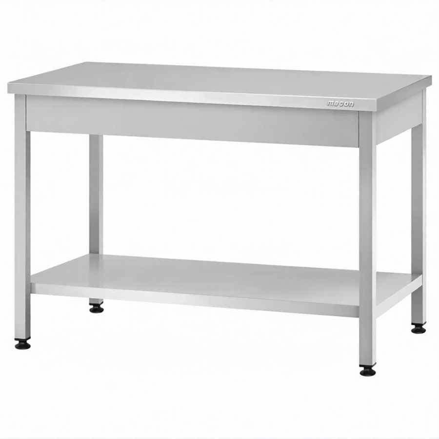 Стол производственный СПРп - 860х1200х600 «Profi Ral» (полка сплошная)