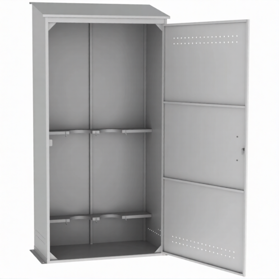 Шкаф для 2-х газовых баллонов ШГБК-013 усиленный