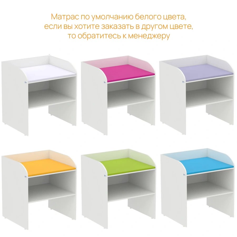 Стол пеленальный WHITE LITE 1 (белый матрас)