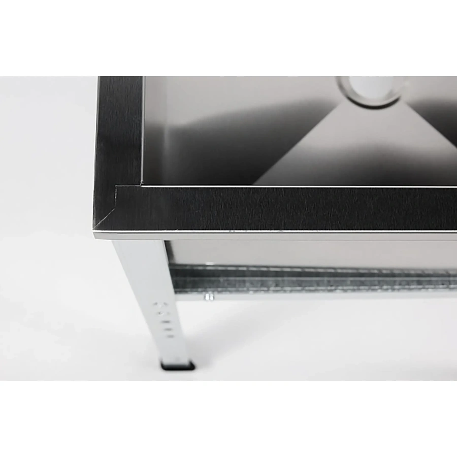 Ванна моечная двухсекционная с бортом ВМС-2/4-Б-ЭЦ