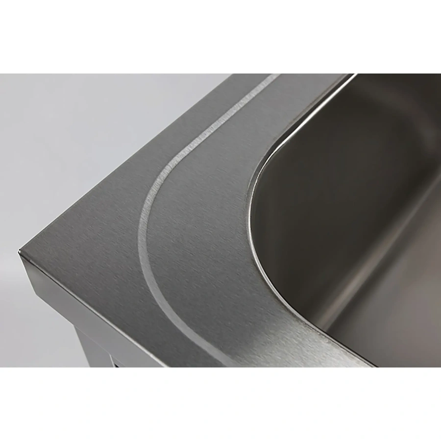 Ванна моечная цельнотянутая с рабочей поверхностью с бортом ВМЦР/1-10/7-БП