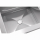 Ванна моечная ВМСн 1010 (860х1010х530)  1 м/о 350х910х430 (ножка угловая)