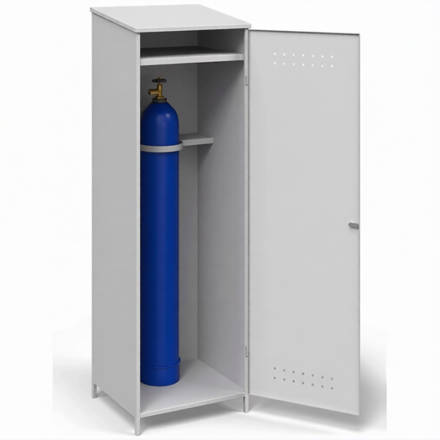 Шкаф для газового баллона на 40 л. ШГБК-05 с полкой сварной, усиленный