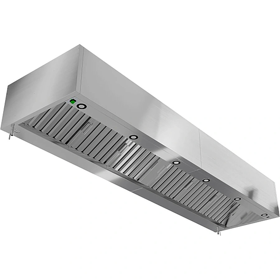 Зонт вытяжной пристенный с подсветкой ЗВПКП-08/14