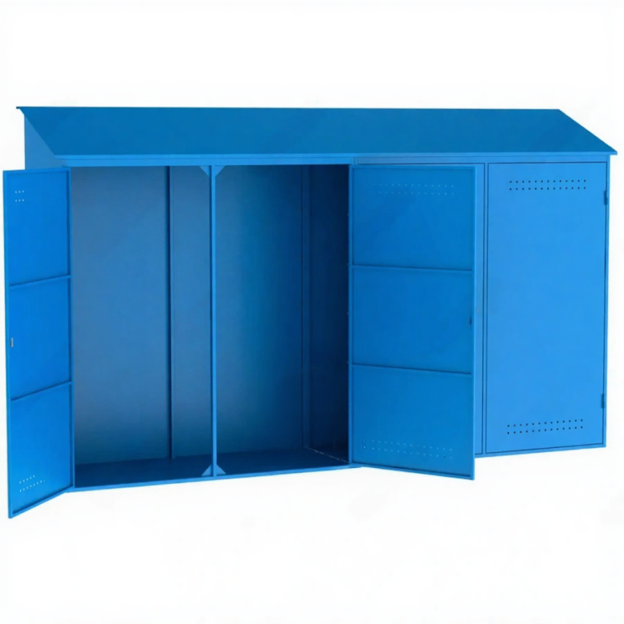 Металлический шкаф для рампы О2 (2400х4000х800)