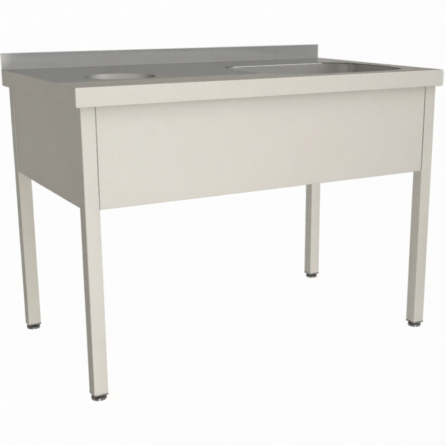 Стол для сбора пищевых отходов с ванной СПОВЦ/1-13/7-БО-П