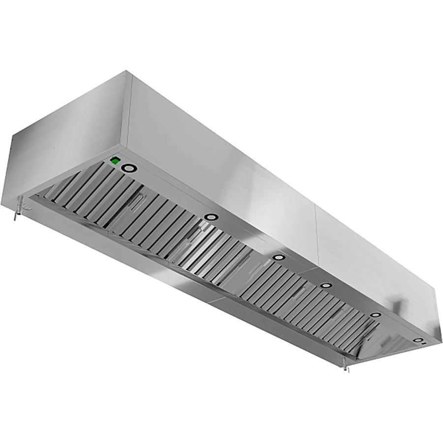 Зонт вытяжной пристенный с подсветкой ЗВПКП-08/14