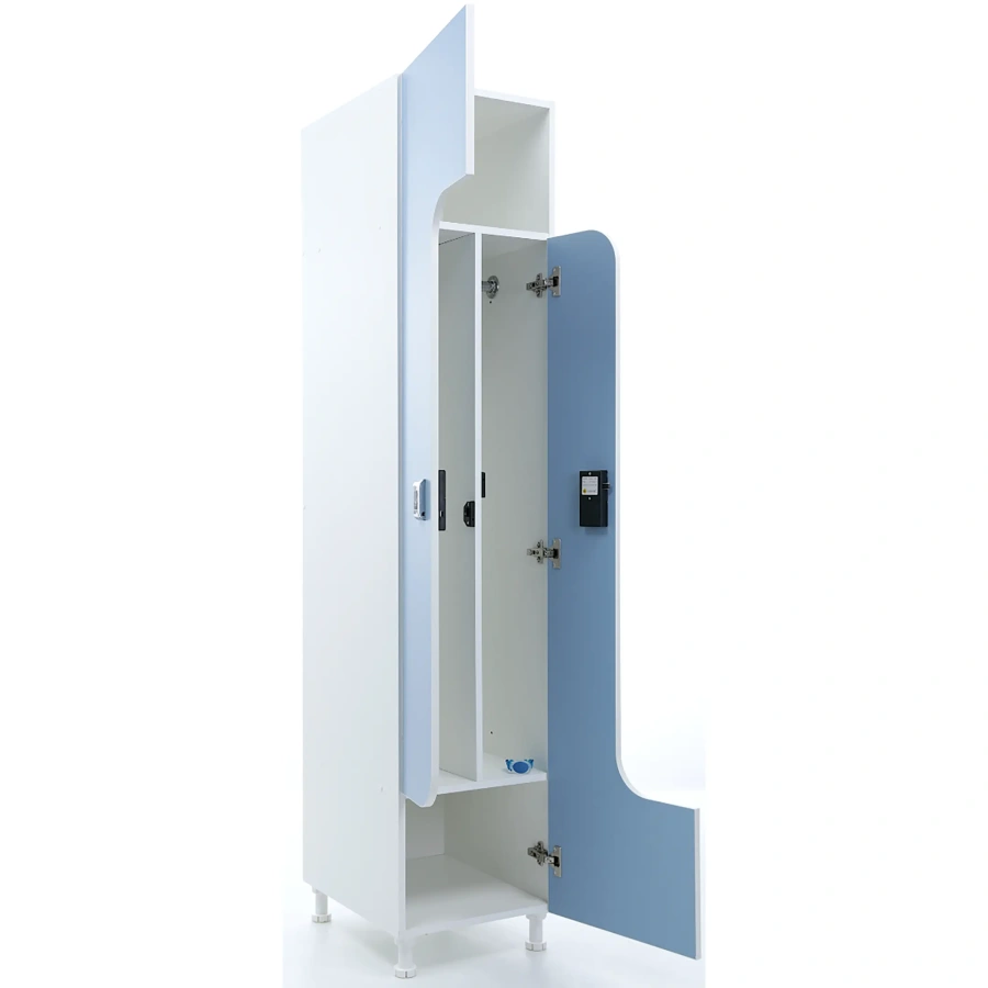 Шкаф для раздевалок WLZ 21-40 EL голубой/белый