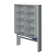 Технологический стеллаж со шкафом 900 мм для пристенного стола Mod. 900 ТСПШ-90